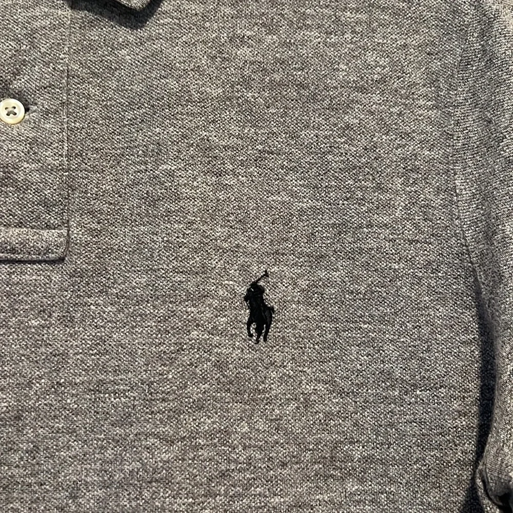 Polo by Ralph Lauren Classic Fit Medium Grey in a Pique textured like fabric